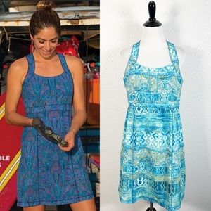 Title Nine Womens Trouble Nimblene Woven Beach Halter Dress Size 8